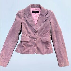 Late 90s/early 2000s vintage, lavender, Juicy Couture corduroy blazer